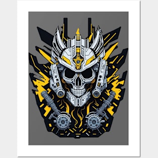 Mecha Skull S02 D99 Posters and Art